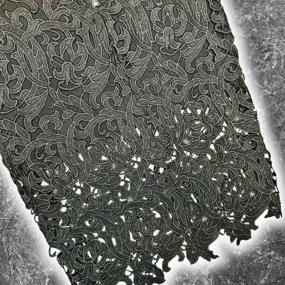 DailyLook Black ‘Venetian’ Lace Midi Skirt Size Small ASO Eva Longoria - Picture 16 of 16